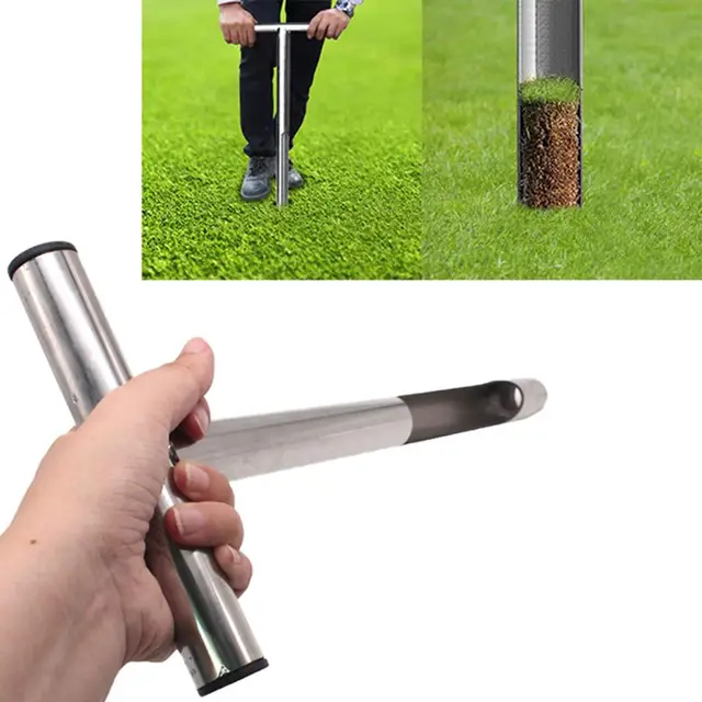Talajmintavevő Szonda Nagy Keménységű Rozsdamentes Acél T-Stílusú Fogantyú Talajvizsgáló - Image 4