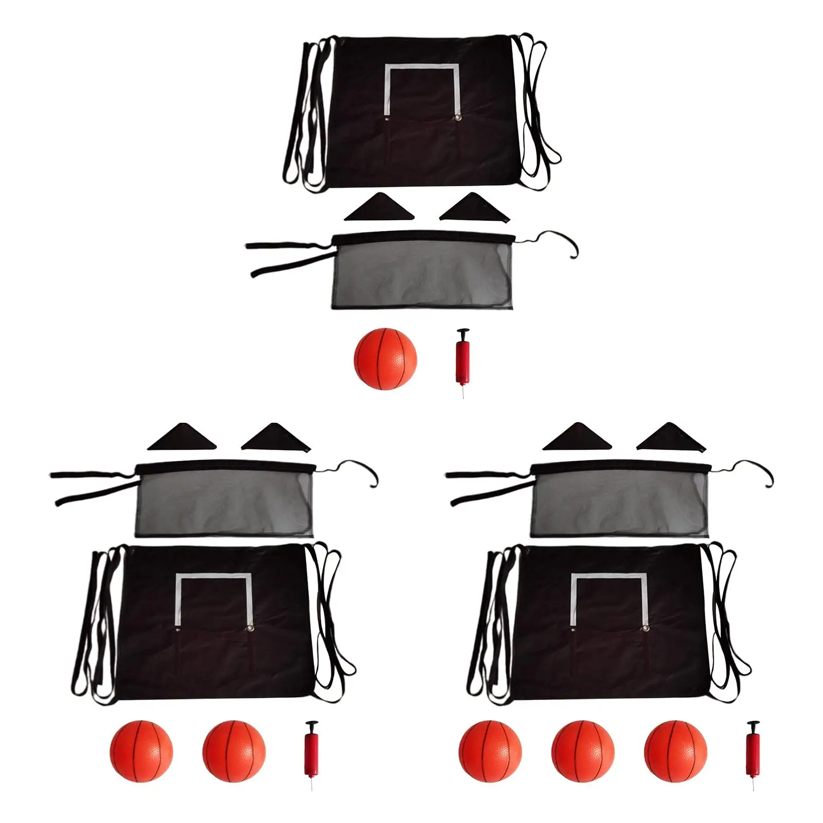 

Mini Trampoline Basketball Hoop Basketball Training with Connection Ropes