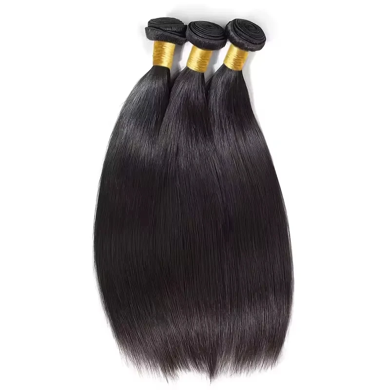 Human Hair Extensions Brazilian Bone Straight 3 4 Bundles 30 Inch For Women