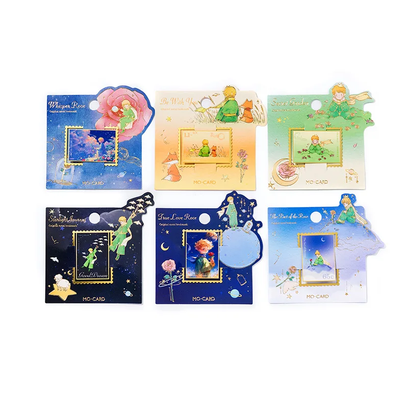 Metal Bookmarks Golden Hollow The Little Prince Theme Book Mark For Book Lovers Writers Readers Children metal bookmark,bookmarks stationery supplies