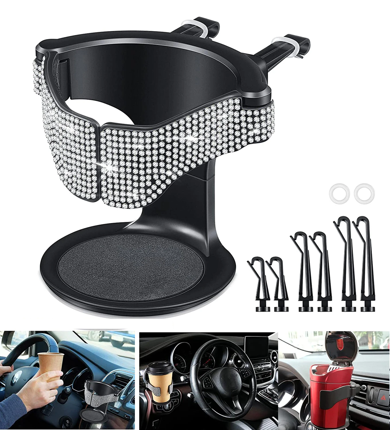 Bling Auto Becher Halter Strass Air Vent Flasche Mount Wasser Drink  Halterung Einstellbar für Fahrzeuge Zubehör Auto Stand