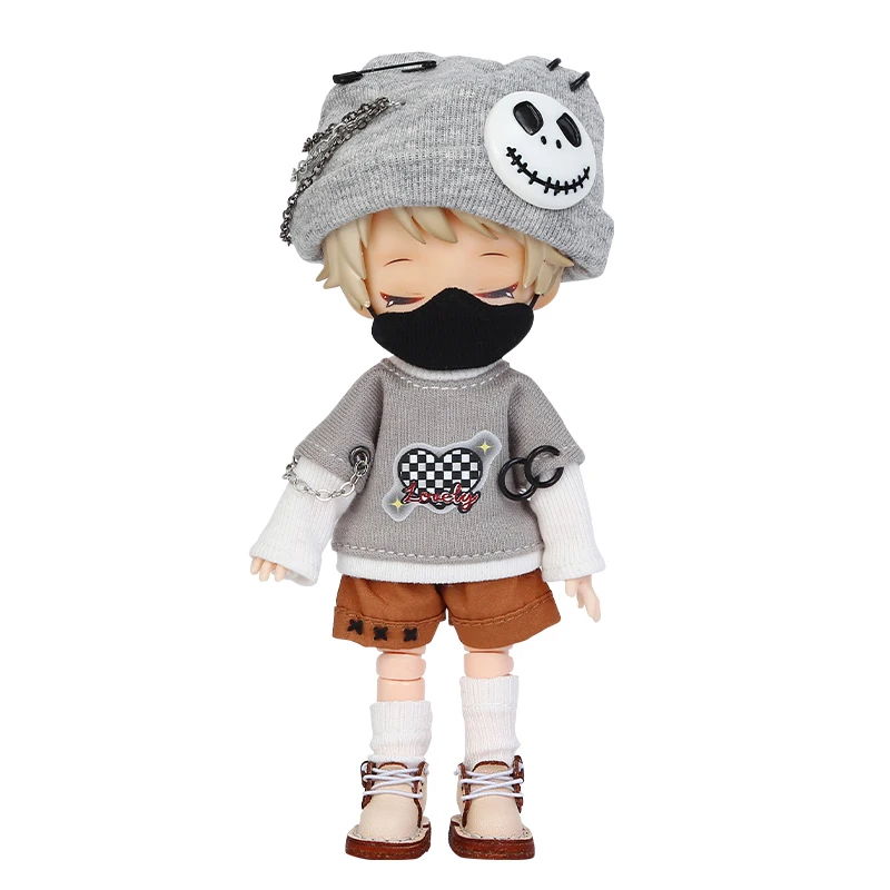 Ob11 Doll Clothes Set Trendy Patchwork Long Sleeves Cool Style Restricted Zone Series Suit For Molly GSC YMY P9 P10 Body UF Doll 6