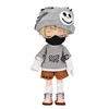 Ob11 Doll Clothes Set Trendy Patchwork Long Sleeves Cool Style Restricted Zone Series Suit For Molly GSC YMY P9 P10 Body UF Doll 6