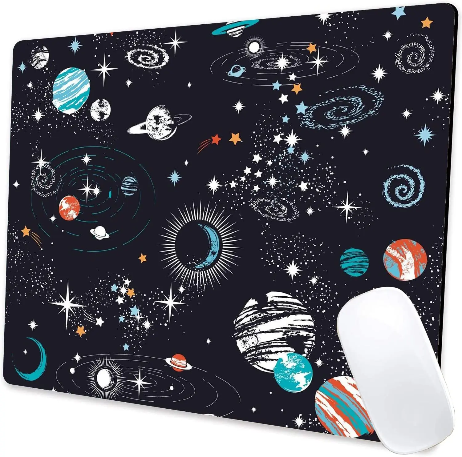 

Galaxy Constellation Mouse Pad Gaming Mouse Mat Waterproof Mouse Pad Non-Slip Rubber Base MousePads 9.5x7.9x0.12 Inch