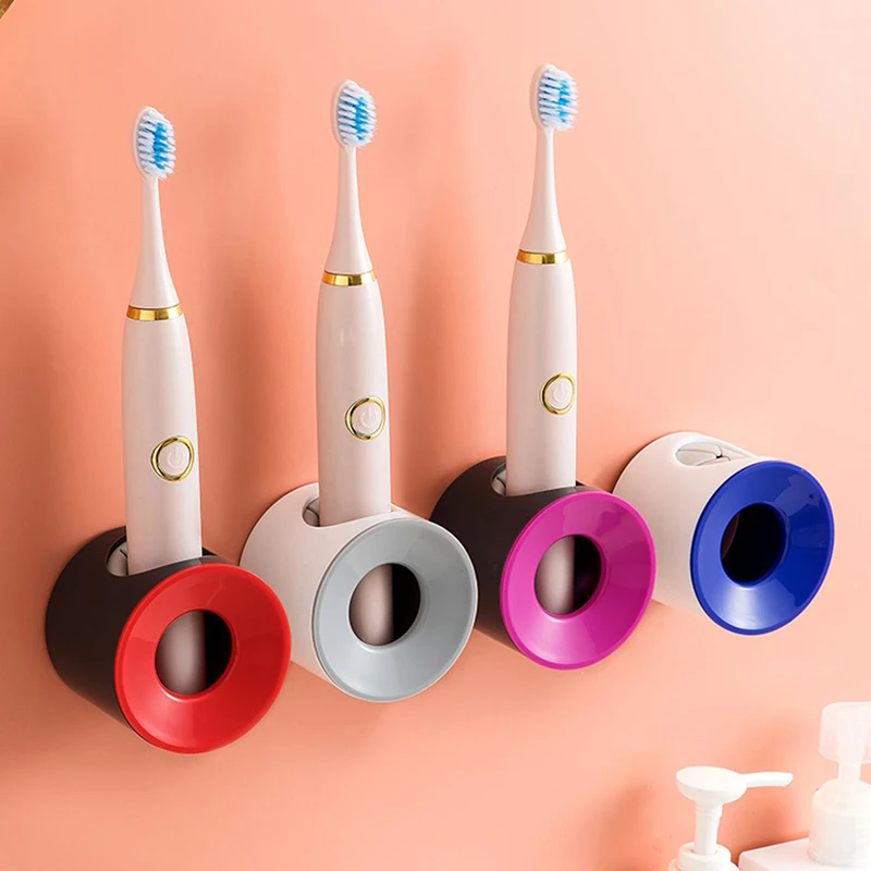 Toothbrush Holder Electric Toothbrush Holder Wall-Mounted Toothbrush Rack Hooks Storage Bathroom Accessories Organizer