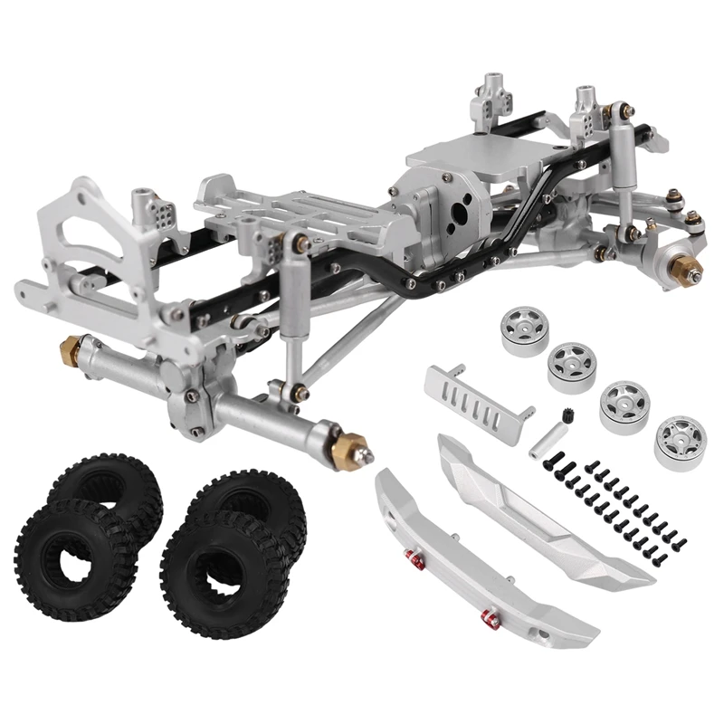 

Aluminum Alloy Assembled Frame Chassis Kit For Axial SCX24 AXI00006 Bronco 1/24 RC Crawler Car Upgrade Parts