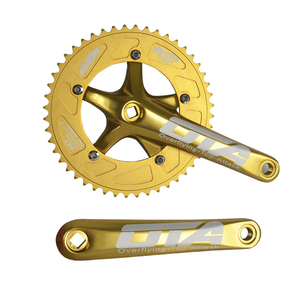 130 BCD Road Bike Crankset 48T Single Speed Fixed Gear Bike Crank