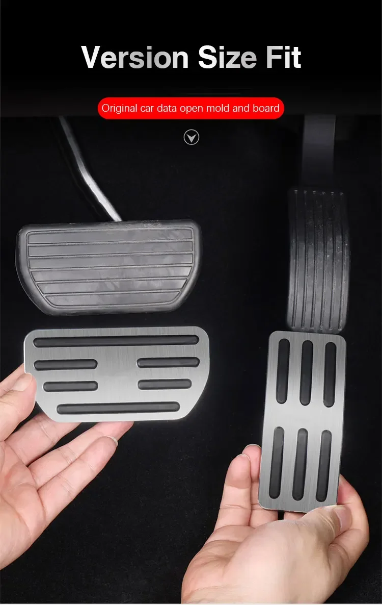 Car Pedals,Petal Cover,Car Pedals For Renault Megane 4 IV,Car Accelerator Gas Pedal Brake Pedals,Non-Drilling Cover Pad Auto Accessories
