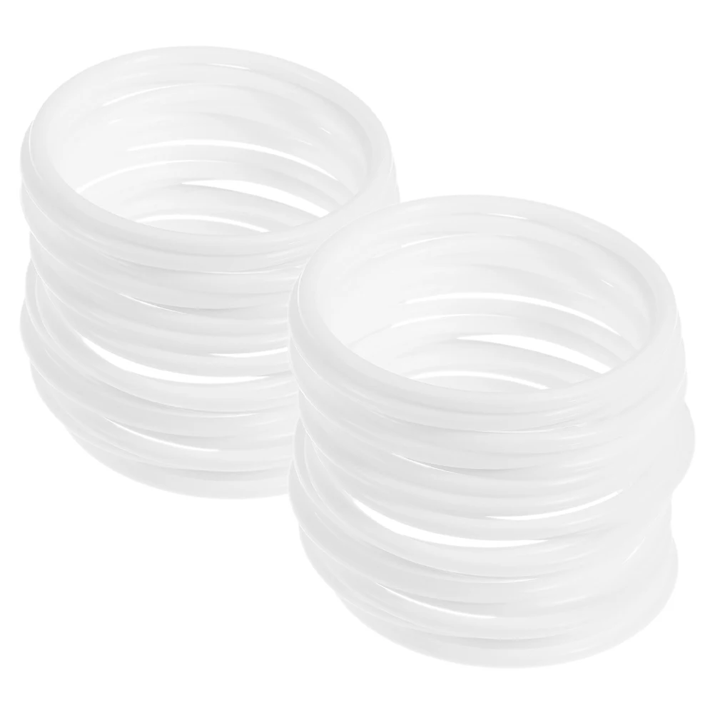 30Pcs Wreath Plastic Hoops Macrame Hoops Wall Hanging DIY Crafts Dream Catcher Frames White Dream Catchers For Home decoration 2