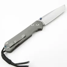 

D2 Blade High Quality Titanium Alloy Handle Tactical Folding Knife Outdoor Camping Safety Defense Pocket Knives EDC Tool