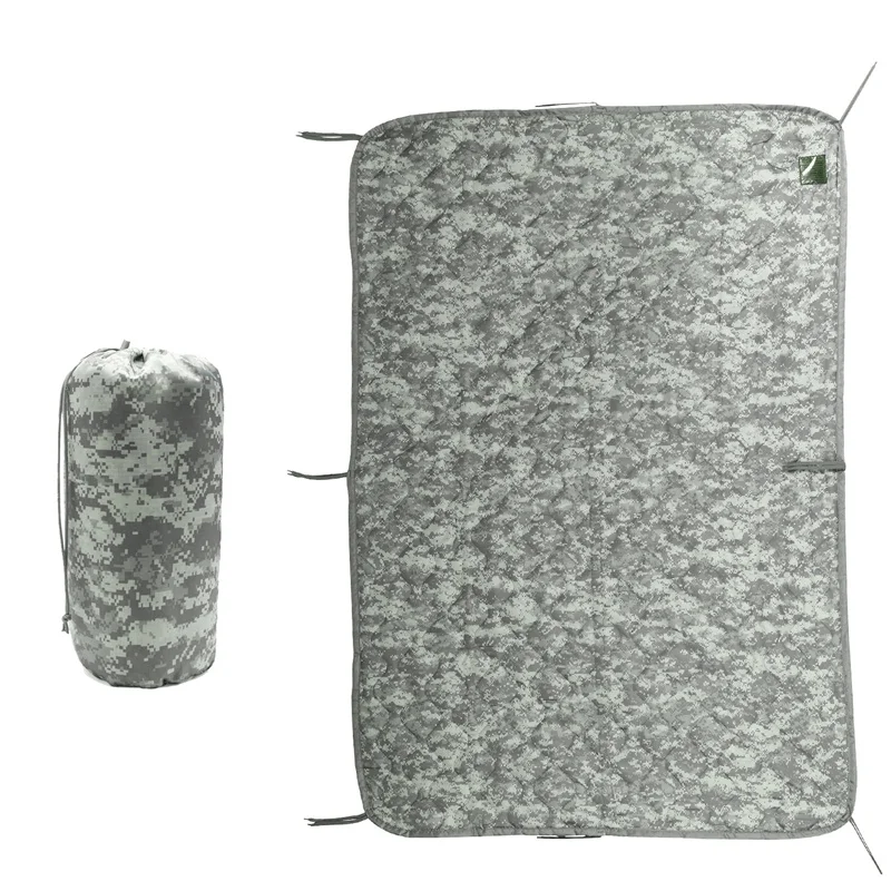 Military Army Camping Blanket Tactical Woobie Blanket Poncho Liner Lightweight Multifunctional All Weather Blankets Camping Gear 2