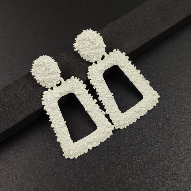 Geometric Earrings for Women Statement Earring  Jewelry Carved Metal Gold Color Earing Fashion Jewelry Trendy Gift