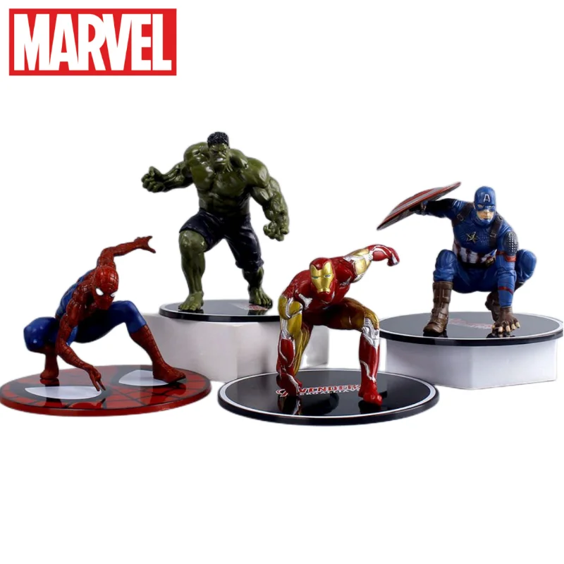 

Avengers hand-run Iron Man Spider-Man Captain America Hulk Venom Doll Ornament Chassis Model Boy Toy Holiday Gift Decoration