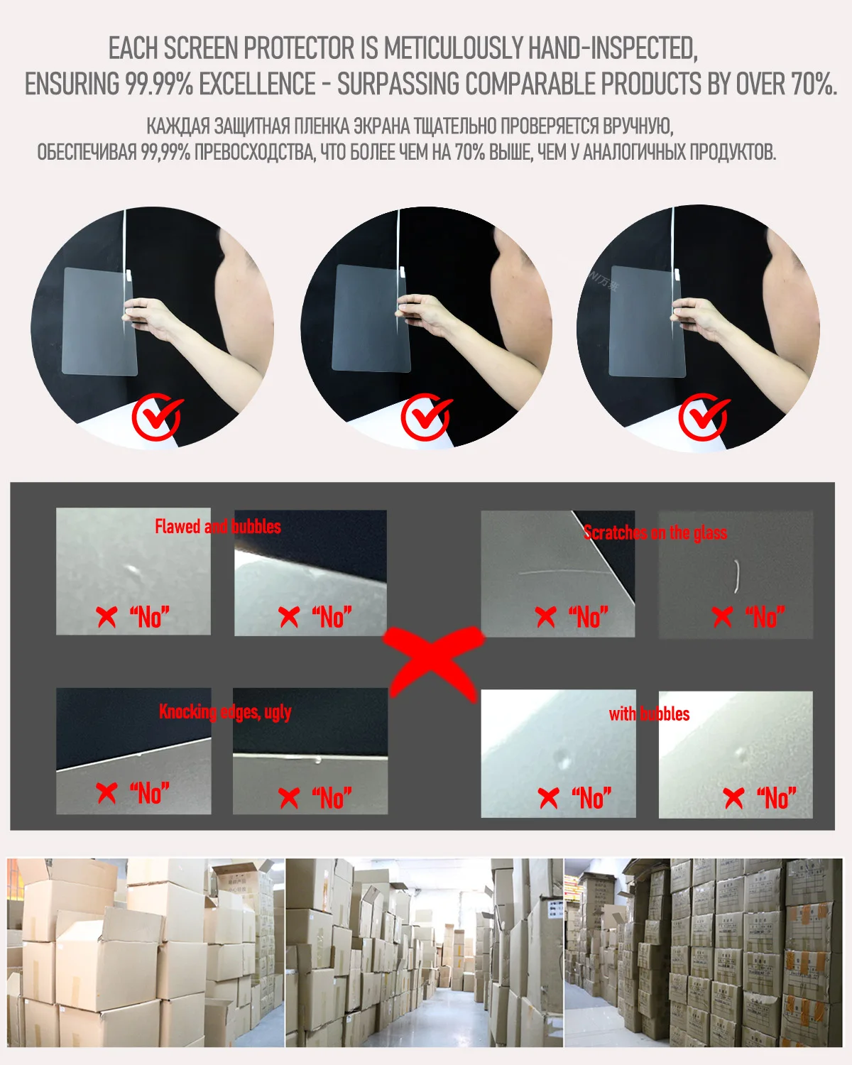 Premium Tempered Glass Screen Protector Pack - Scratch Proof HD Film