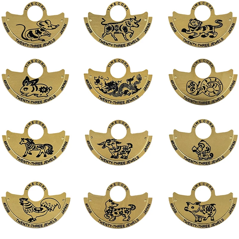 Zodiac Nh35 Nh36 Automatic Hammer Rotor Metal Patch Fit Seiko 4 R35 4 R36 Nh35 Nh36 Movimento Skx007 Watch Movt Repair Guard