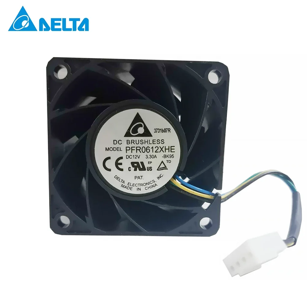 Бесплатная доставка, осевой вентилятор Delta 6038 PFR0612XHE DC 12 В 3,30 А