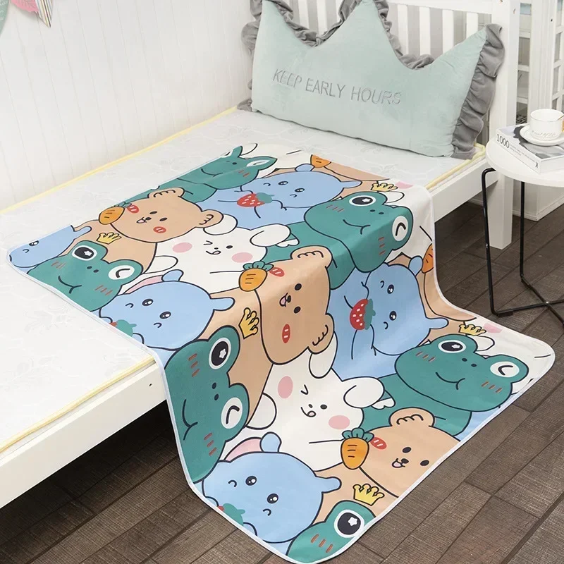 Newborn Cartoon Urine Pad Portable Cute Double Sided Bed Mat Waterproof Washable Diaper Changing Pad Children Diaper Products