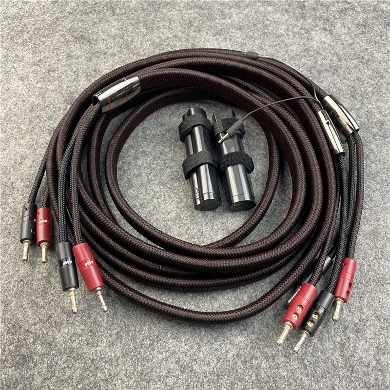 Hi-End Comet - Double Star Quad Speaker Cable Hifi Audio Line Banana & Spade Plug