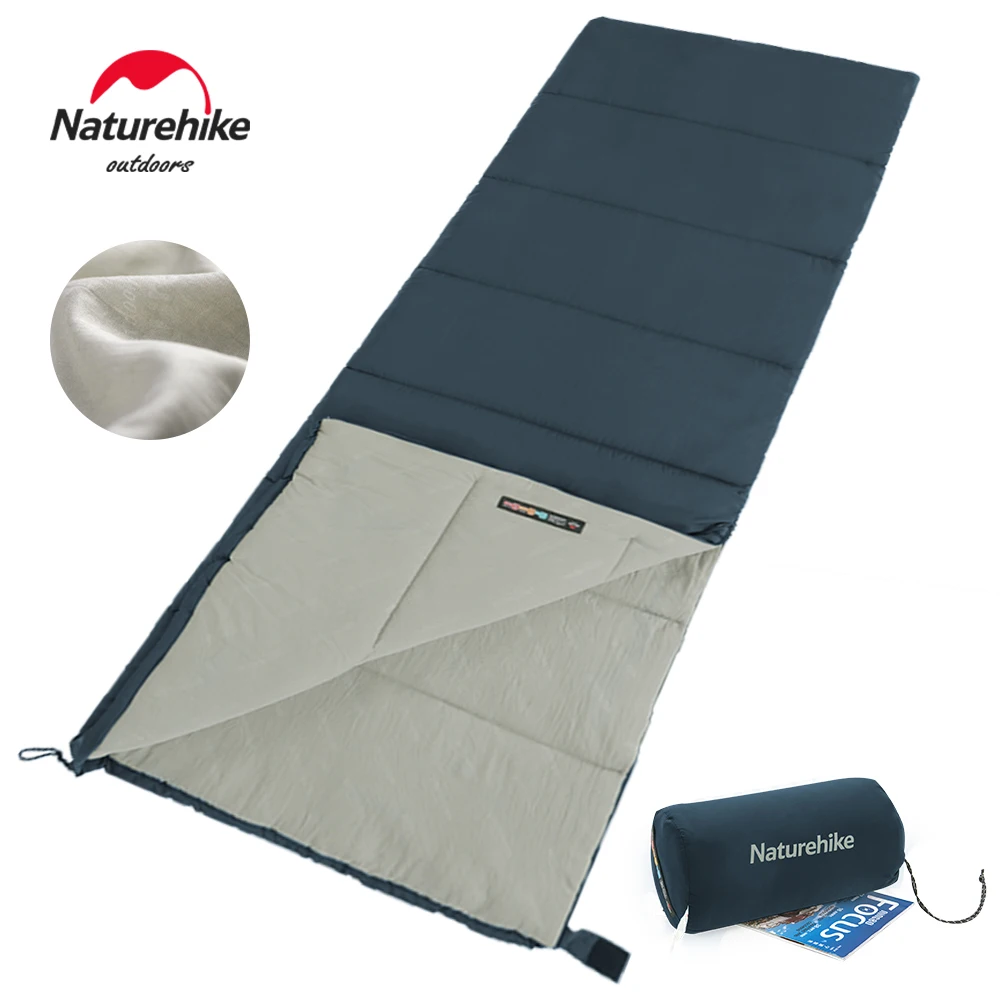 Naturehike F150 Camping Envelope Sleeping Bag Outdoor Waterproof Adult Camping Sleeping Bag Tent Comfortable Warm Sleeping Bag