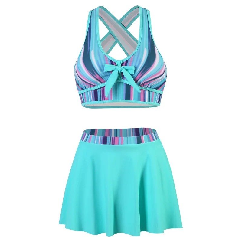2024 New Split Swimsuit Bikini Skirt Slim and Sexy Multi-Color in Stock Popular Swimsuit for Women