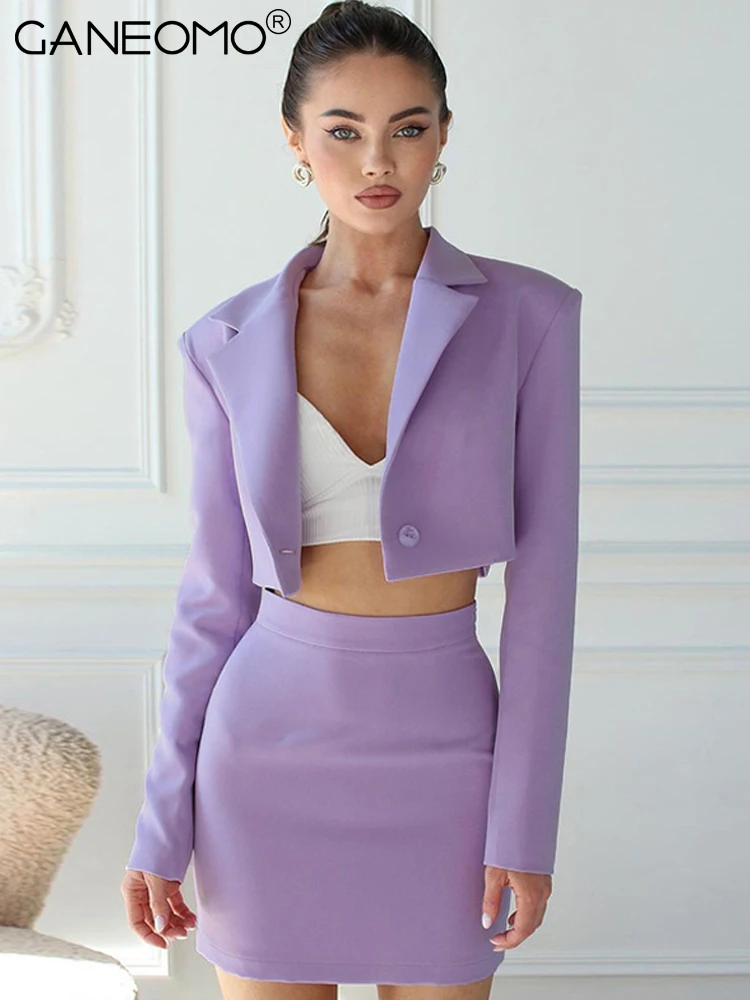 Crop purple blazer Clearance