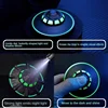 Cool Spaceship UFO Fidget Spinner EDC Metal Alloy Luminous Fingertip Gyroscope Relaxing Toys for Adults Children Anti Anxiety 5