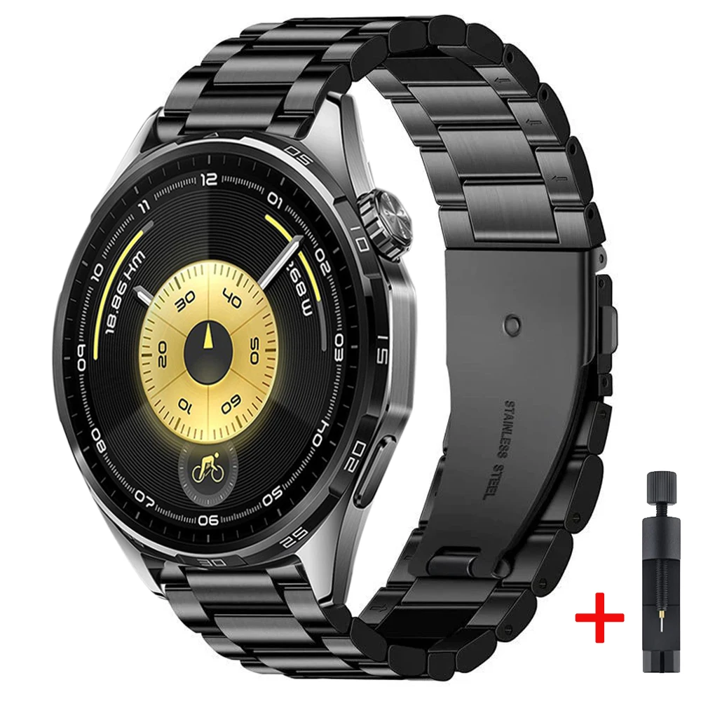 Elegant 22mm Metal Strap - Fashion Wristband