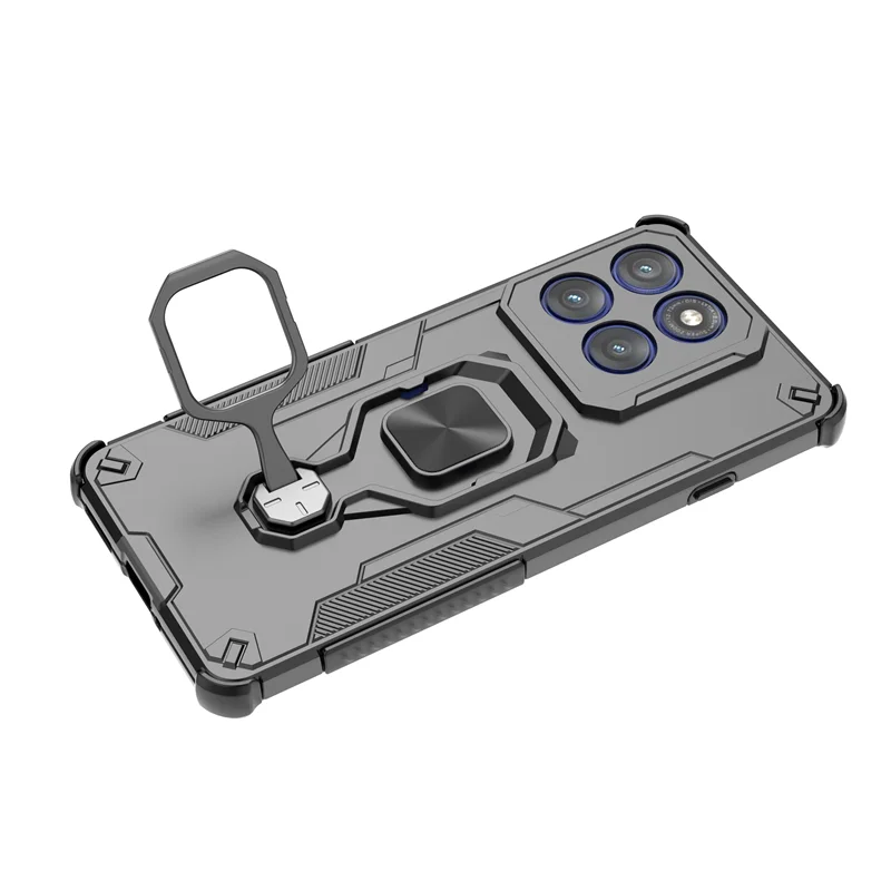 Armor Protective Case with Magnetic Ring Stand Holder and Lens Cover