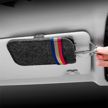 Borsa Organizer per occhiali da sole per Auto supporto per occhiali Clip per occhiali per Audi Bmw Auto Interior organizzare supporto per occhiali da sole per Auto