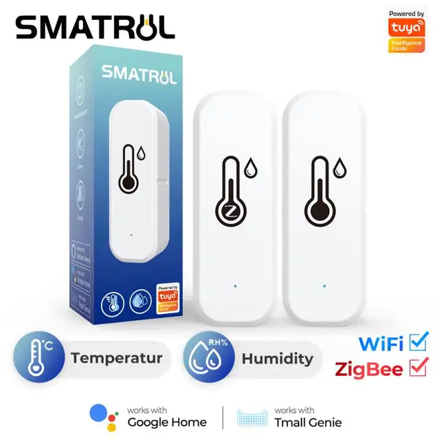 Humidity Sensor WiFi+Bluetoot-h Dual Mode Doodle High Humidity Low Humidity Alarm Real Time Monitoring Humidity Sensor 3
