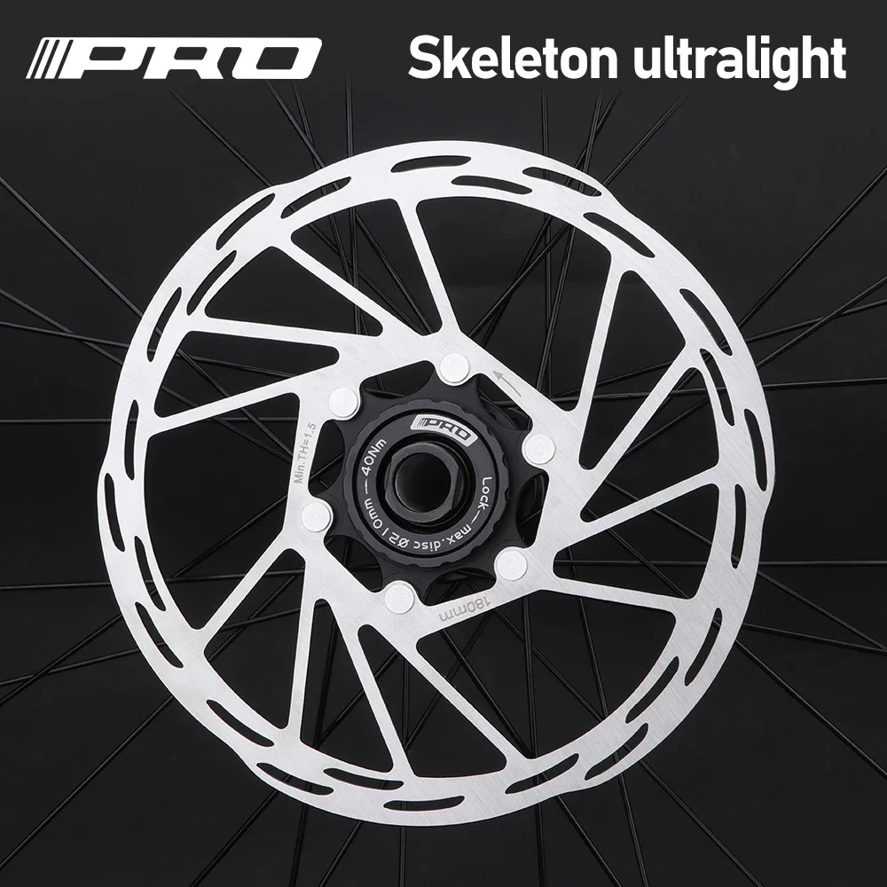 Bike Brake Rotor IIIPRO Bicycle Center Lock Disc Rotor Strong heat dissipation floating 140 160 180mm MTB/Road disc brake