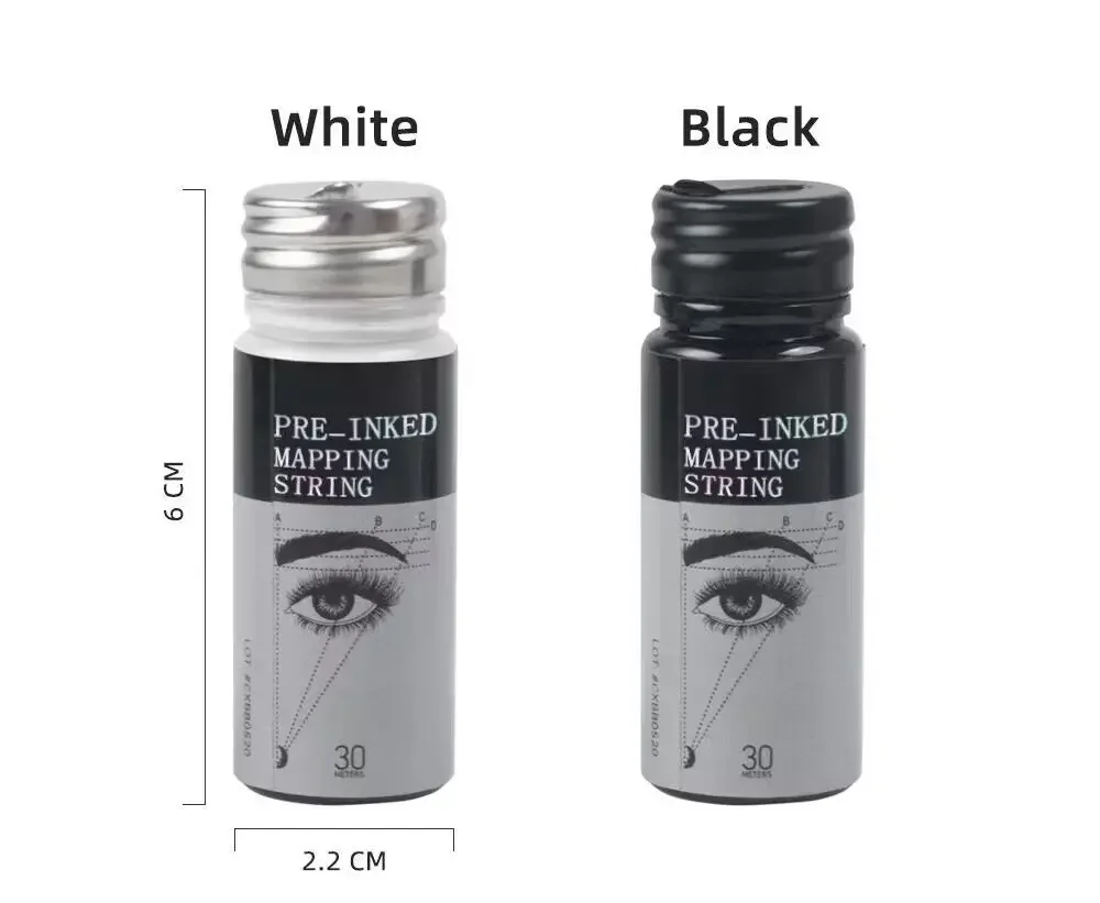 1pcs 30m Microblading Mapping String Pre-Inked Eyebrow Marker Thread Tattoo Brows Pre Inked PMU Mapping String tattoo supplies