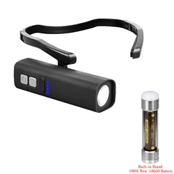 Ear - Hanging LED Headlamp - 1000 Lumens Motion Sensor with 3 Light Modes for Hands - Free Camping, Running, and Repair (Gift Light Battery)