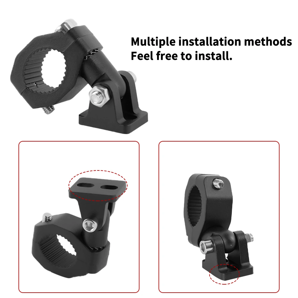 Motorcycle Headlight Clamp Motorcycle Headlight Mount Motorcycle Light Bracket Motorcycle LED Headlight Spotlight Clamps Bracket Tube Mount for Motorcycle Fog Light Auxiliary Lamp Holder Motos Accessories