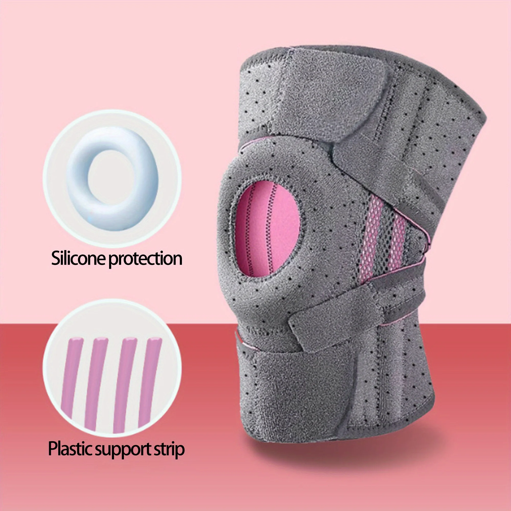 Breathable Rubber Knee Pads for Outdoor Climbing-Shock Absorbing, Meniscus Support Sports Gear