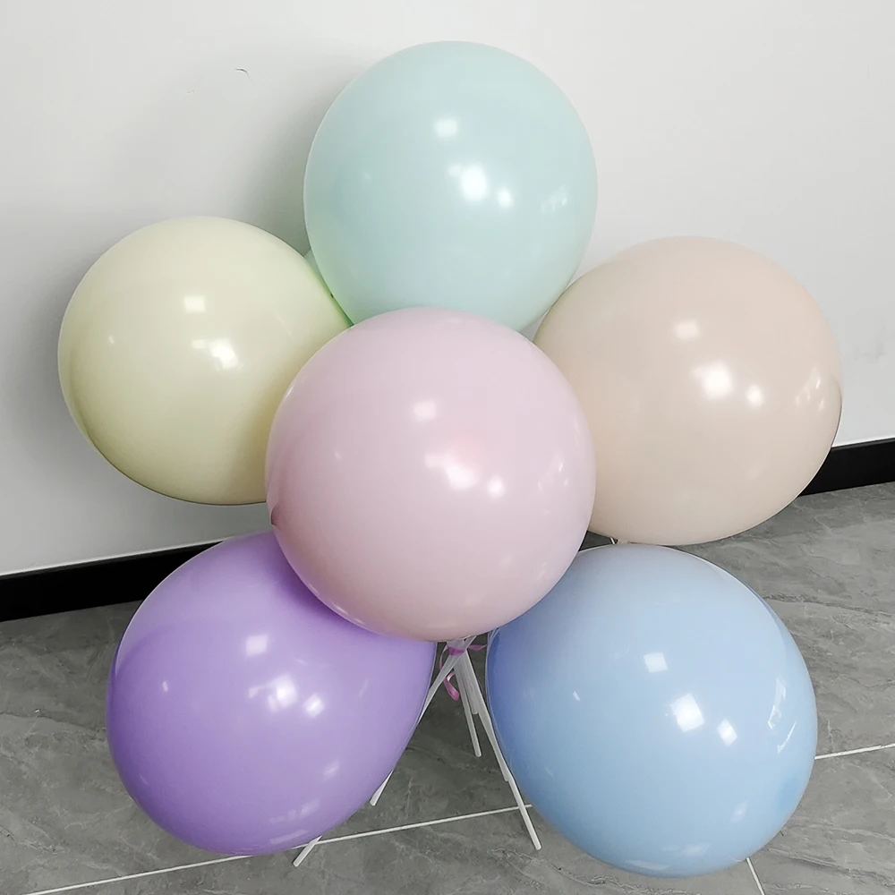 파스텔 라텍스 다채로운 풍선 마카롱 핑크 블루 풍선 웨딩 생일 파티 베이비 쇼 장식 공, 10/20/30 개