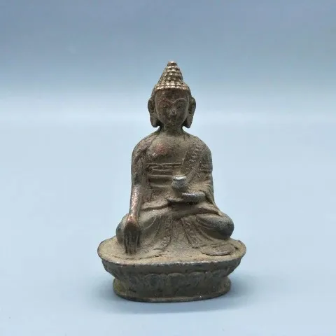 

Pure bronze Buddha pharmacist Buddha small copper handle ornaments