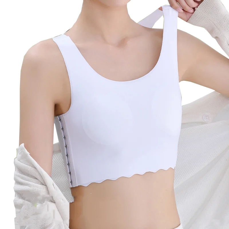 Summer Women's Chest Binder Ice Silk Crop Top Trans Lesbian Tomboy FTM Corset Tops HaleyChan