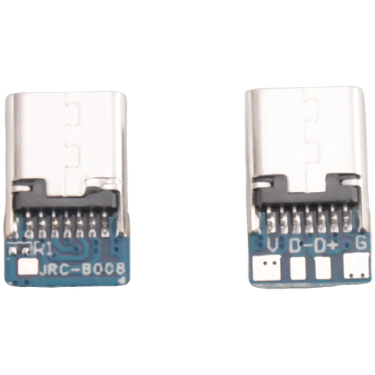 10 Pcs USB 3.1 Type C Connector 14 Pin Female Socket Receptacle Through Holes PCB 180 Vertical Shield USB-C1 6