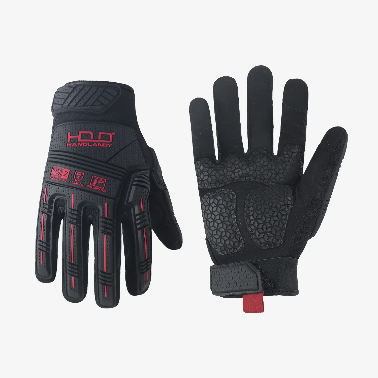 HANDLANDY Work Gloves for Men Utility Mechanic Working Gloves Touch Screen Anti-Vibration Anti-impact heavy duty work gloves