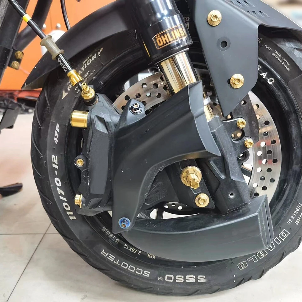 1/12 車＆バイク ブレーキキャリパーエアダクト フロントディスク冷却