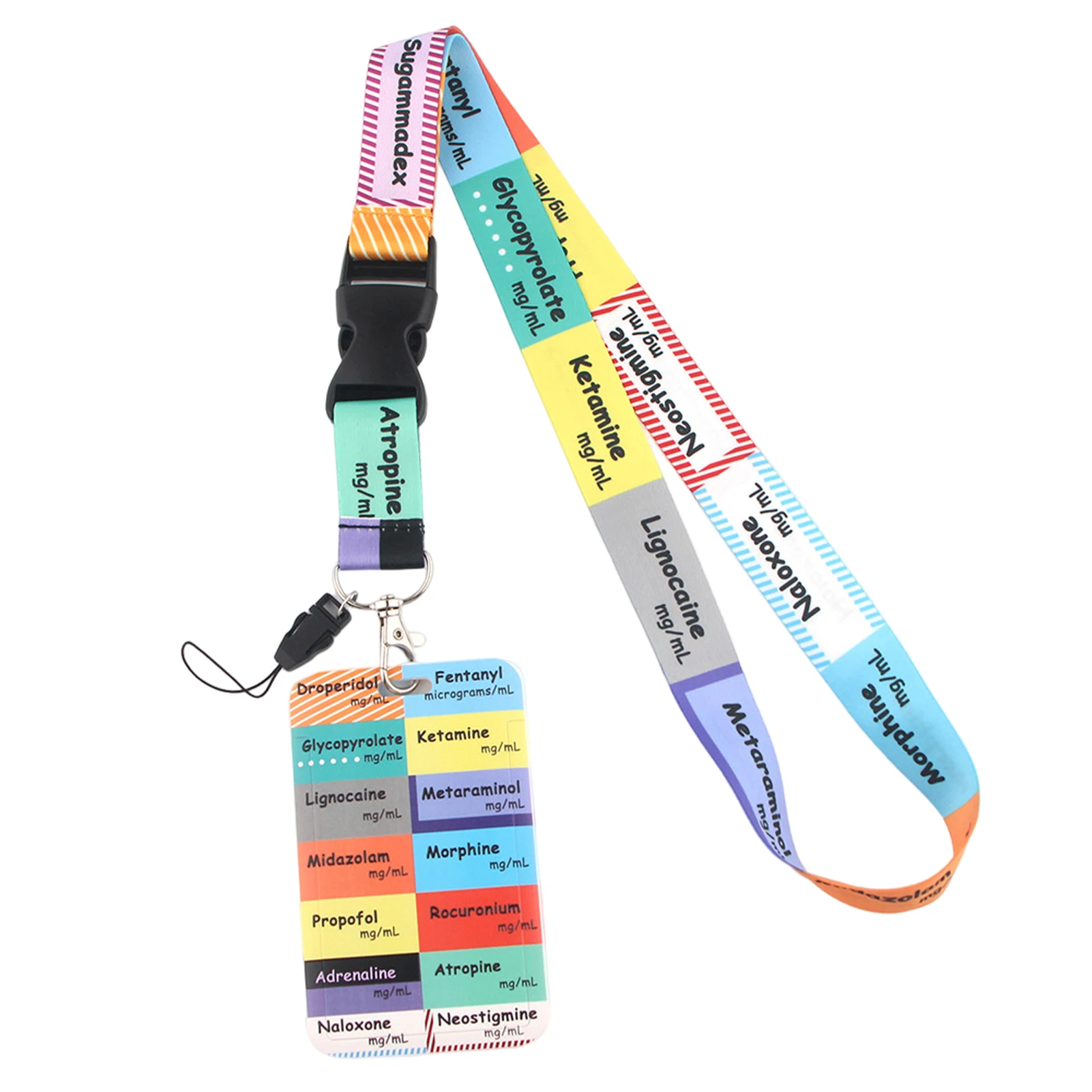 

Push Type Doctor Hard Shell Student Nurse Themed Travel Protective Cover Plastic Card Holder Medical With Lanyard Bank Hanging