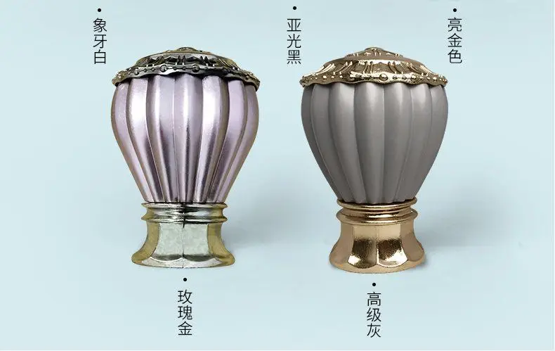 Description Picture 4 of item1 pc Curtain Rod Head Roman Rod Head Decorative Head Two Plug Head Seal Head Plug Curtain Cap Curtain Rod Accessories