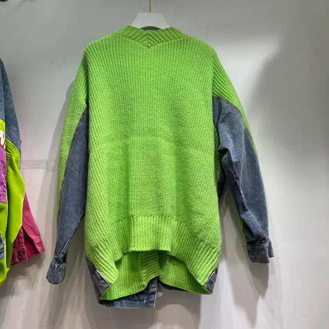 Knitted Denim Jumper Jacket 5