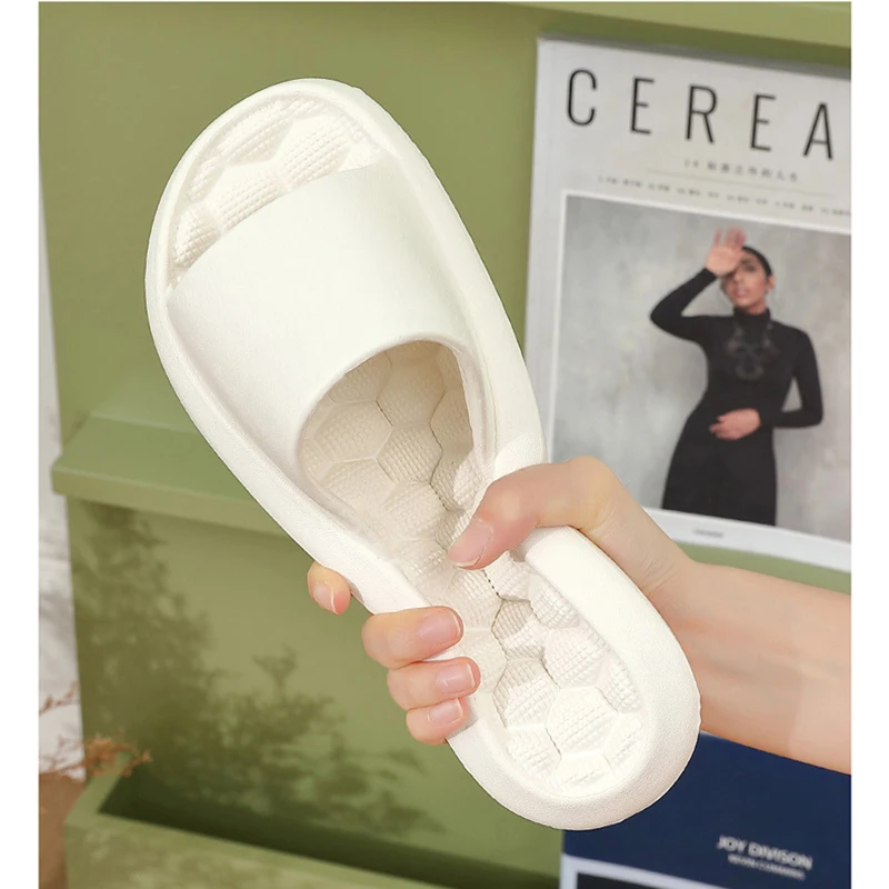 Männer Dicke Plattform Sandalen Hause Frauen Indoor Eva Weiche Sohlen Rutschfeste Slipper Flip-Flops Badezimmer Hausschuhe_voghion.com