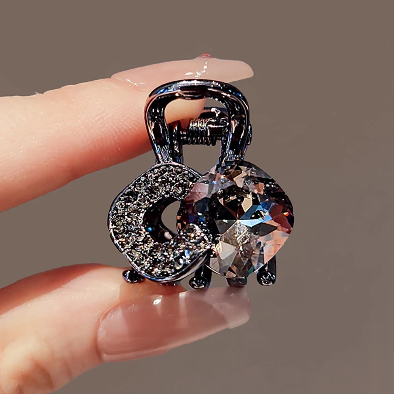 Exquisite Kristall Strass Kleine Haar Klaue Mädchen Stirn Pony Clip Nette Seite Clip Prinzessin Kopf Haar rutsche Neue Stil Kopfbedeckungen