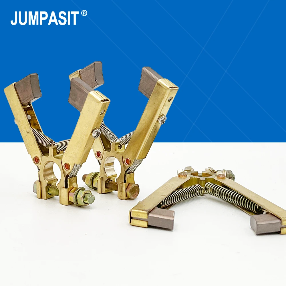 Carbon brush holder Jumpasit V Shape Slip Ring Copper Carbon Brush Holder 6x12 8x12 6.5x20 10A 13A 15A Assembly