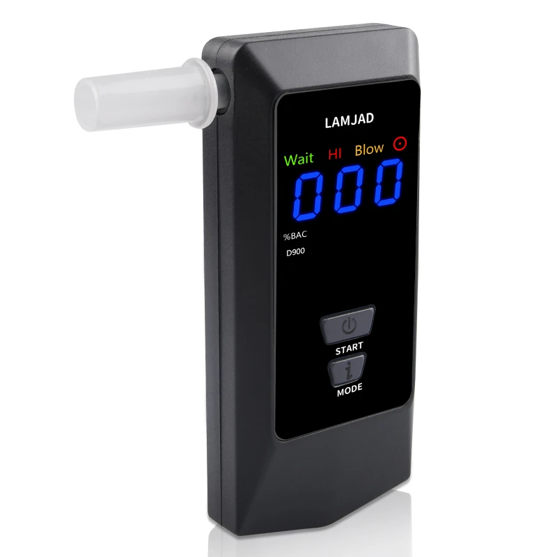 

Portable Alcohol Tester High Accuracy Breathalyzer Non-Contacting Alcohol Detector USB Rechargeable with Digital LED Screen