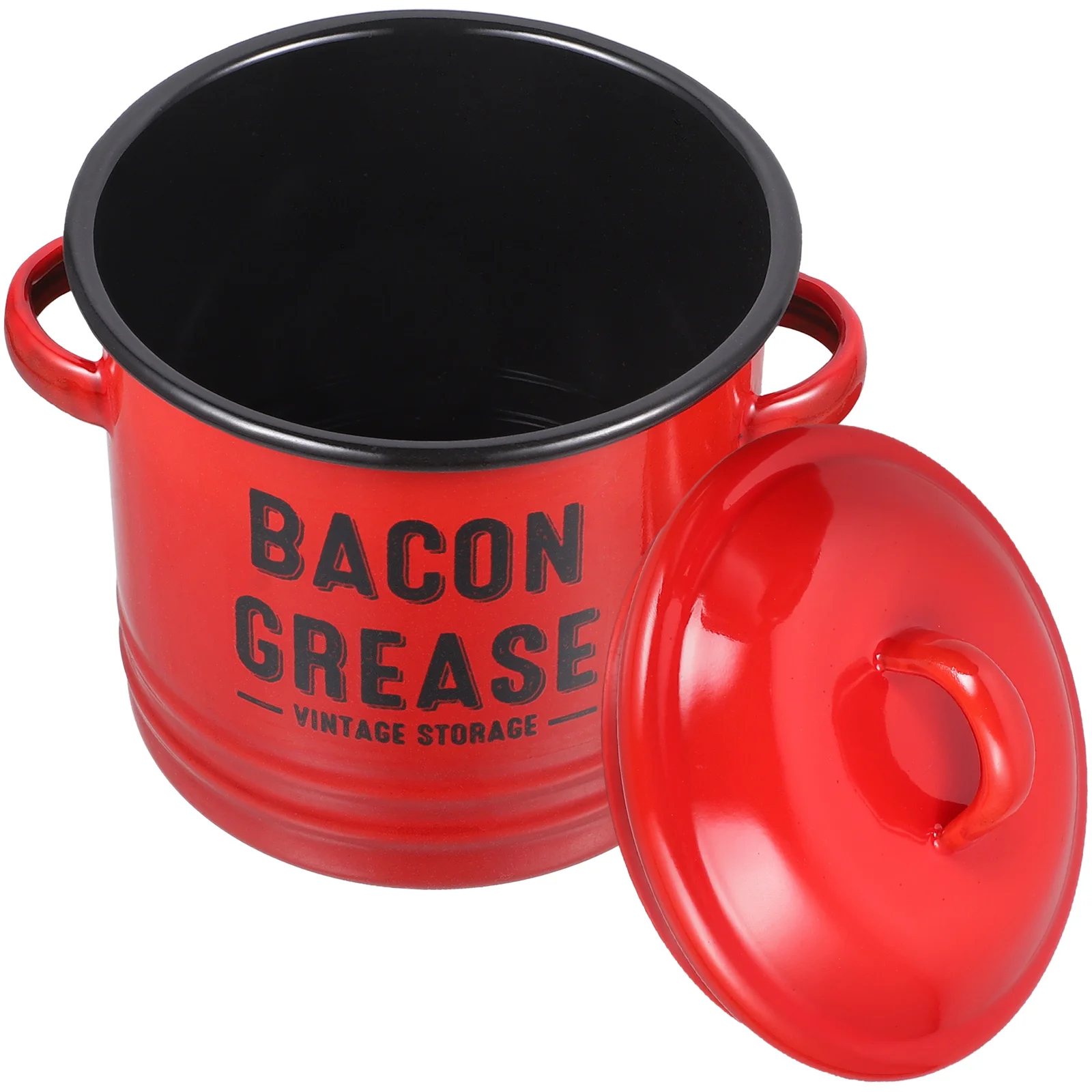 

Ceramic Bacon Grease Container 600Ml Enamel Bacon Grease Can Grease Holder Bacon Grease Keeper Bacon Grease Saver Farmhouse