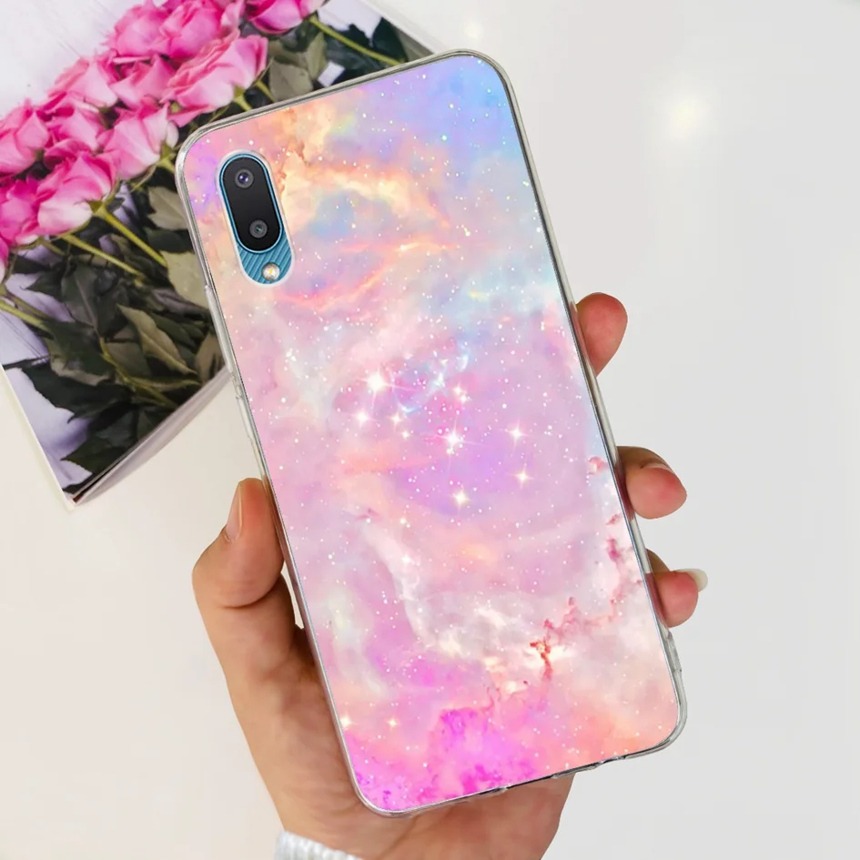 Fashion Flower Clear Silicone Soft Phone Case Cover
